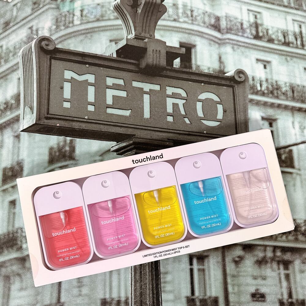 5‑Piece Gift Set Touchland Power Mist Hand Sanitizer Spray